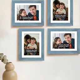 Art Street Blue & White 2 to 4 Pieces Wood Wall Photo Frames-picture-2