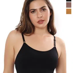 Moda Rapido Pack Of 3 Full Coverage Lightly Padded Everyday Bra-image-86