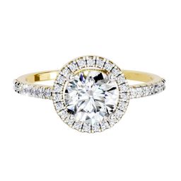 Sparkles Lab Grown Diamond 0.97 Carat IGI Certified Round Halo Engagement Ring-image-93