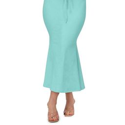 Veeva Beauty & Fashion Women Blue Microfiber Saree Shapewear With Drawstring-image-85