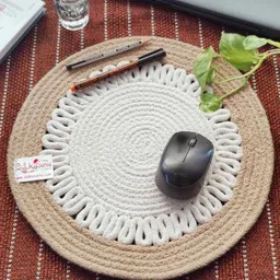 BulkySanta Beige Round Table Placemats-picture-12