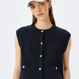 Koton Knitted Open-Front Sweater-9