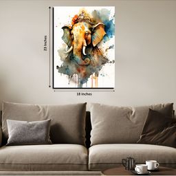 Chalk My Theme White & Orange 1 Piece Wood Other Wall Paintings-picture-9