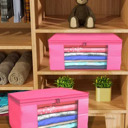 Kuber Industries Pink Set of 6 Regular Drawer Organiser Organisers-33
