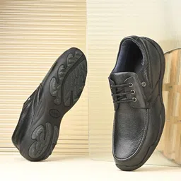 MONDAIN Men Leather Lace-Ups Sneakers-picture-42