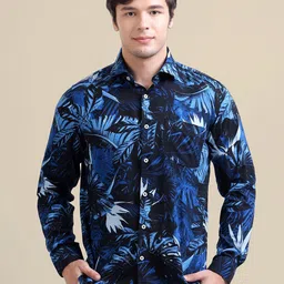 AMSWAN Men Floral Opaque Printed Casual Shirt-picture-33