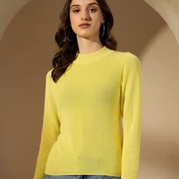 CREATIVE LINE Women Self Design Woollen Top-picture-20