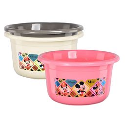 Aura Pack of 3 Abstract Plastic Glossy Bath Accessories Set-25