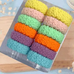 DN Creation Women Set of 12 Assorted Scrunchies-96