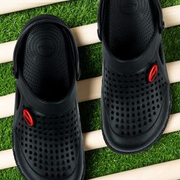 Lancer Men Self Design Rubber Clogs-7
