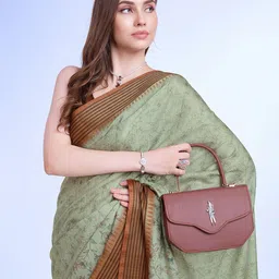 all about you Floral Printed Saree With Blouse Piece-41