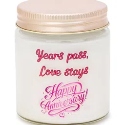 Akaar Off White & Pink 1 pieces Jar Candle-9