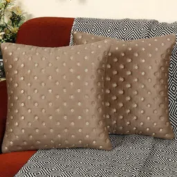Modern Minimalist Dot Design Mouse Color Velvet Cushion Covers Set of 2-image-11