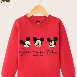 YK Disney Boys Graphic Printed Round Neck Full sleeves Pullover Sweatshirt-picture-1