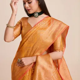 KALINI Gold Woven Design Kanjeevaram Sarees-picture-20