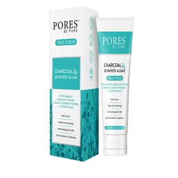 PORES Be Pure Set Of 2 Charcoal & Seaweed Algae Scrub - 100ml Each image 1