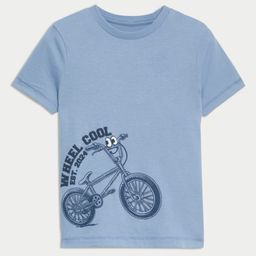 Marks & Spencer Boys High Neck Indigo Raw Edge T-shirt-image-30