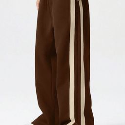 Maniac Men Striped Cotton Mid-Rise Track Pants-image-59