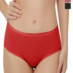 Bella Voste Pack of 3 Polka Dot Printed Leak-Proof Hipster Briefs-image-54