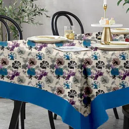 Lushomes Multi 12 Seater Watercolor Printed Table Cloth-15