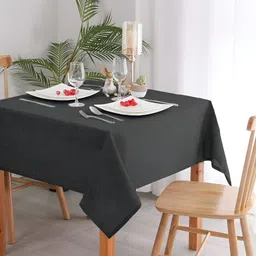 CASA-NEST Grey Jute 4 Seater Table Cover-15