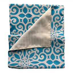 HOMADORN Teal Ethnic Motifs Printed Table Runner-14