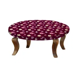 Stylista Red & Pink Waterproof Elastic Round 2 Seater Table Cover-20