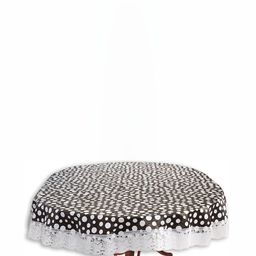 Stylista White Waterproof  Oval 2-Seater Table Cover-image-90