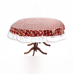 Stylista Maroon Waterproof Oval 2-Seater Table Cover-image-91