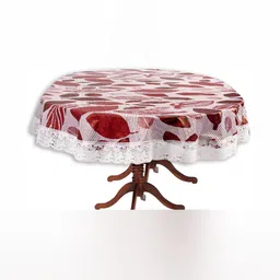 Stylista Red Waterproof Oval 2-Seater Table Cover-image-46