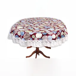 Stylista Multicoloured Waterproof Oval 4-Seater Table Cover-image-41