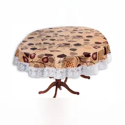 Stylista Brown Waterproof Oval 6-Seater Table Cover-image-87
