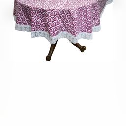 Stylista Purple 6 Pieces Printed Waterproof Table Cover-image-86