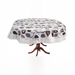 Stylista White Waterproof Oval 6-Seater Table Cover-image-65