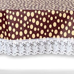 Stylista Brown Waterproof Oval 8-Seater Table Cover-image-97