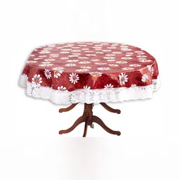 Stylista Red Waterproof Oval 8-Seater Table Cover-picture-34