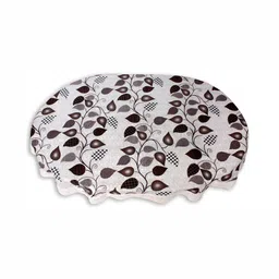 Stylista Grey Waterproof Floral Print Oval 8 Seater Table Cover-image-61
