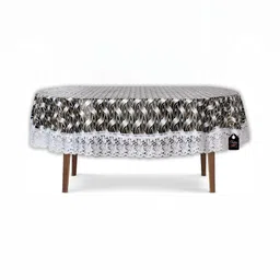 Stylista Black Waterproof Oval 8-Seater Table Cover-image-31