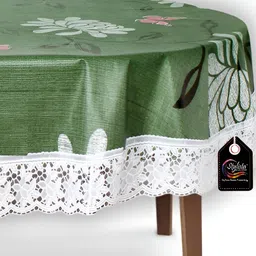 Stylista Green Waterproof Oval 8-Seater Table Cover-image-57