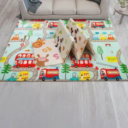 ADKD Kids Waterproof & Foldable Reversible Crawling Play Mat-46