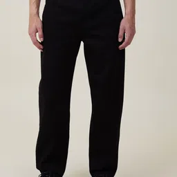 Kotty Men Black Jean Straight Fit Low-Rise Clean Look Stretchable Jeans-image-85