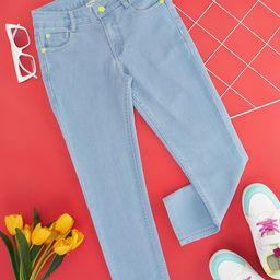 Pantaloons Junior Girls Slim Fit Mid-Rise Stretchable Jeans-image-96