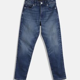 Tommy Hilfiger Boys Straight Fit Whiskers & Chevrons Stretchable Jeans-image-88