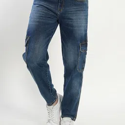 MM-21 Men Jean Highly Distressed Light Fade Printed Stretchable Jeans-image-85