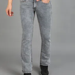 Urbano Fashion Men Bootcut Heavy Fade Clean Look Stretchable Jeans-picture-14
