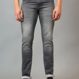 Cantabil Men Mid-Rise Heavy Fade Cotton Stretchable Jeans-image-67