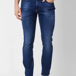 SPYKAR Men Relaxed Fit Heavy Fade Clean Look Cotton Jeans-image-46