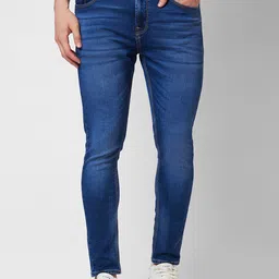 SPYKAR Men Tapered Fit Heavy Fade Cotton Stretchable Jeans-picture-44
