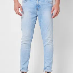 SPYKAR Men Tapered Fit Heavy Fade Clean Look Jeans-picture-45