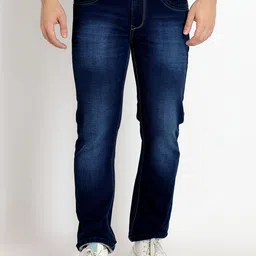Status Quo Men Straight Fit Heavy Fade Stretchable Jeans-image-3